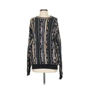 Neiman Marcus 3D Coogi Style Printed Cotton 90s Retro Sweater S